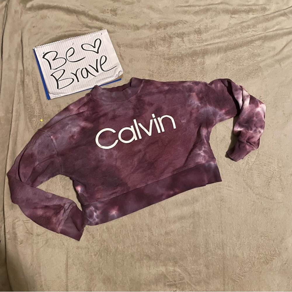 Calvin Klein performance long sleeve crop top